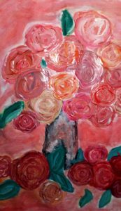 Karina Sosnowska klasa 5 Renoir-Róże w wazonie