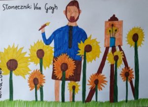 Wiktoria Drozd kl V Słoneczniki Van Gogh